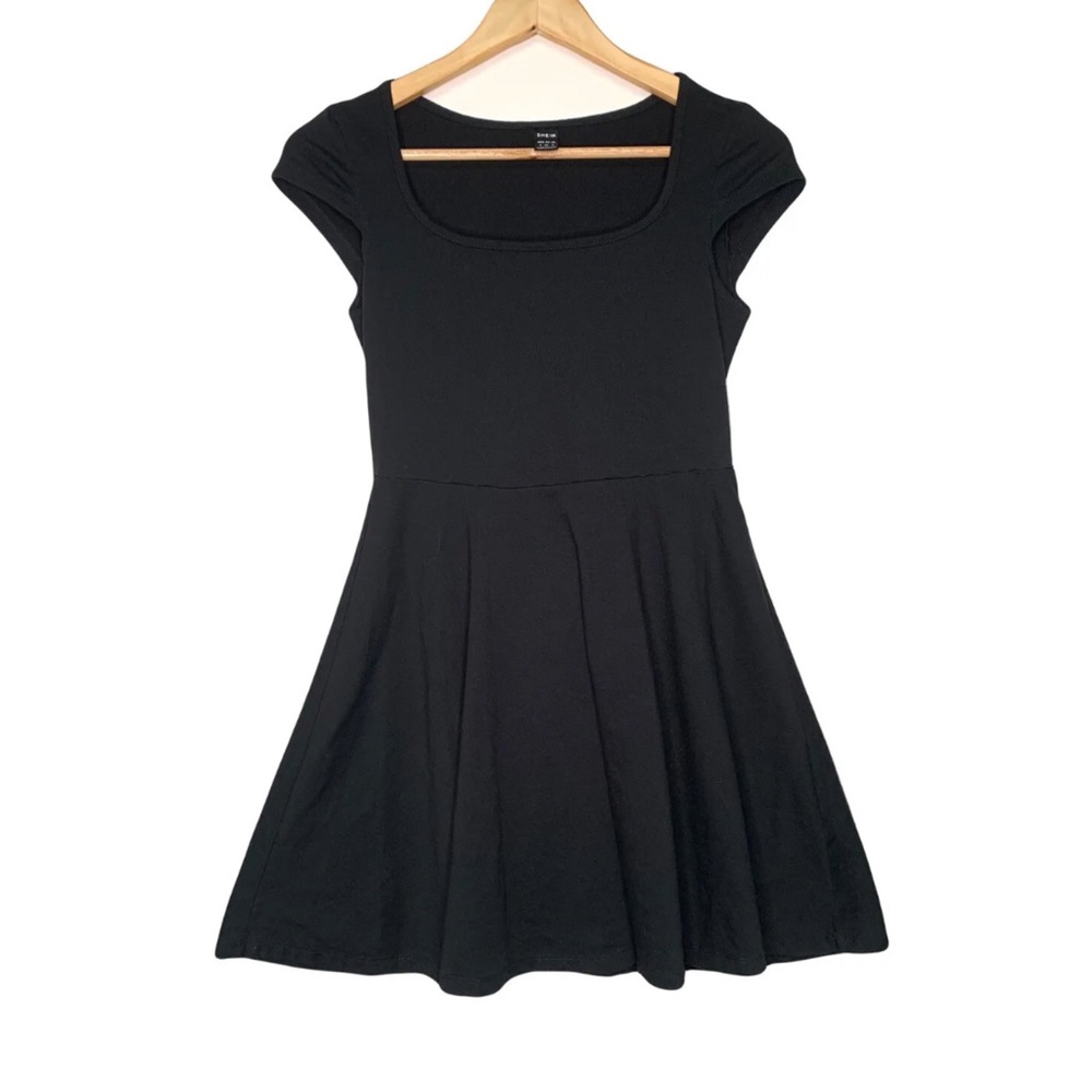 SHEIN Short Dress Women Small S 4 Black Short Sleeve
